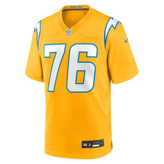 Joe Alt Los Angeles Chargers Alternate Charger Power Game Player Jersey - Gold Jerseys