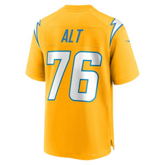 Joe Alt Los Angeles Chargers Alternate Charger Power Game Player Jersey - Gold Jerseys