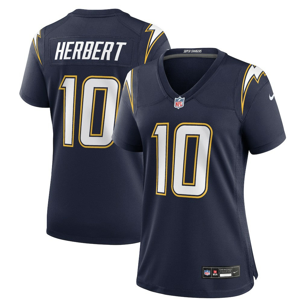 Justin Herbert Los Angeles Chargers Women's Alternate Super Chargers Game Jersey - Navy Jerseys