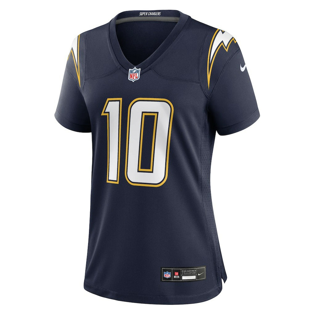 Justin Herbert Los Angeles Chargers Women's Alternate Super Chargers Game Jersey - Navy Jerseys