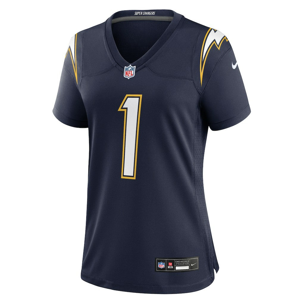 Quentin Johnston Los Angeles Chargers Women's Alternate Super Chargers Game Jersey - Navy Jerseys