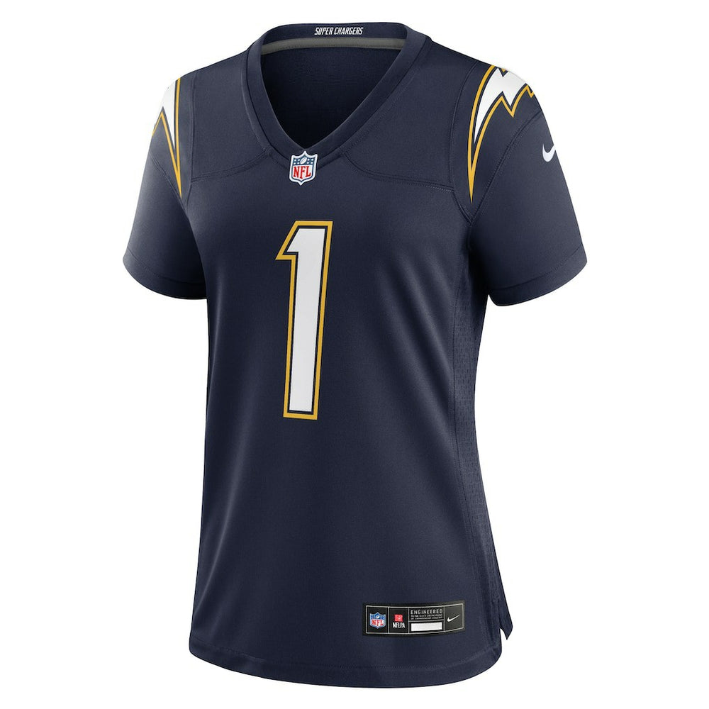 Quentin Johnston Los Angeles Chargers Women's Alternate Super Chargers Game Jersey - Navy Jerseys