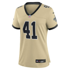 Alvin Kamara New Orleans Saints Women's Gameday Golds Alternate Game Player Jersey - Gold Jerseys