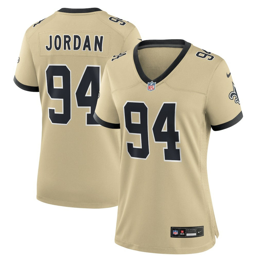 Cameron Jordan New Orleans Saints Women's Gameday Golds Alternate Game Player Jersey - Gold Jerseys