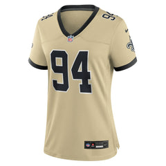 Cameron Jordan New Orleans Saints Women's Gameday Golds Alternate Game Player Jersey - Gold Jerseys