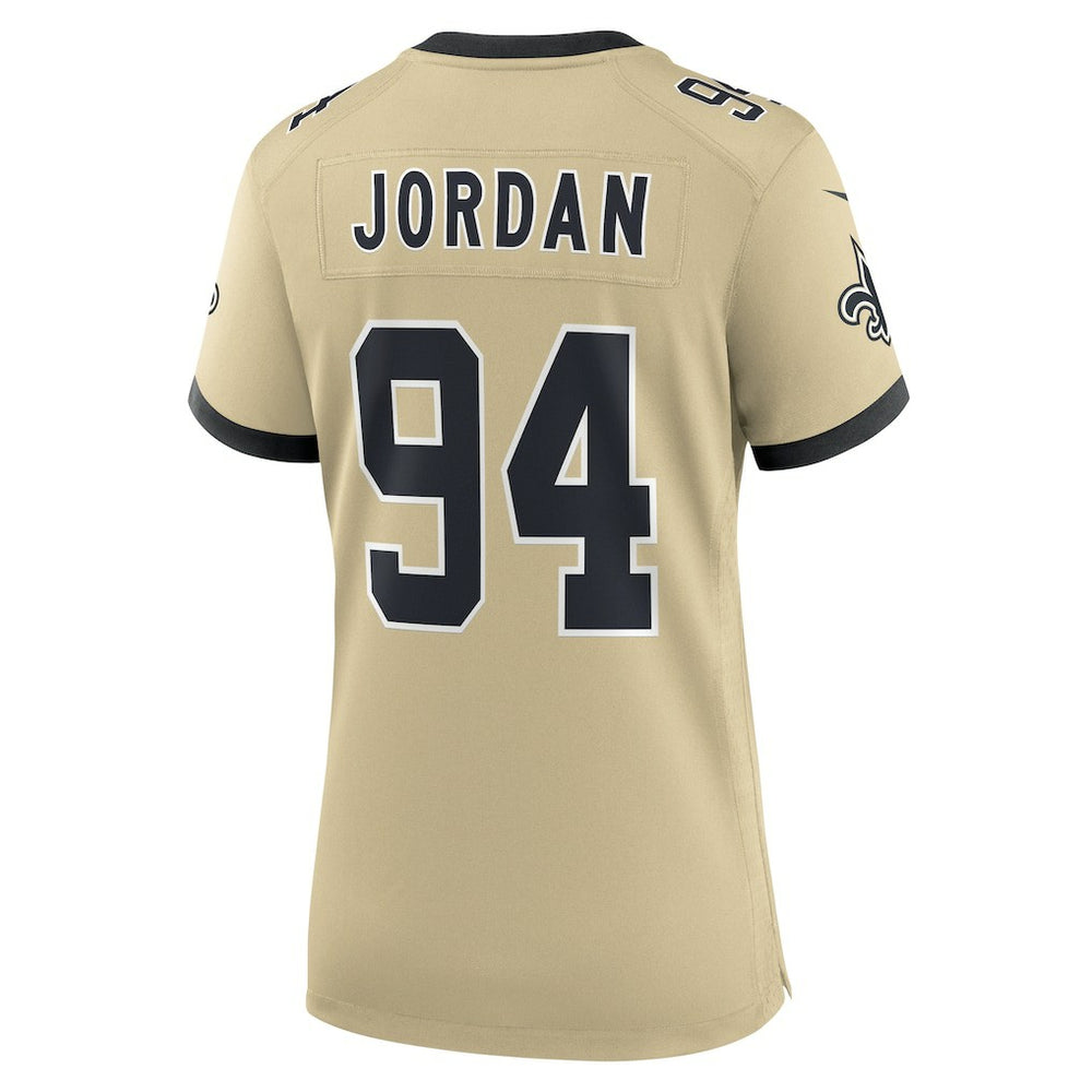 Cameron Jordan New Orleans Saints Women's Gameday Golds Alternate Game Player Jersey - Gold Jerseys