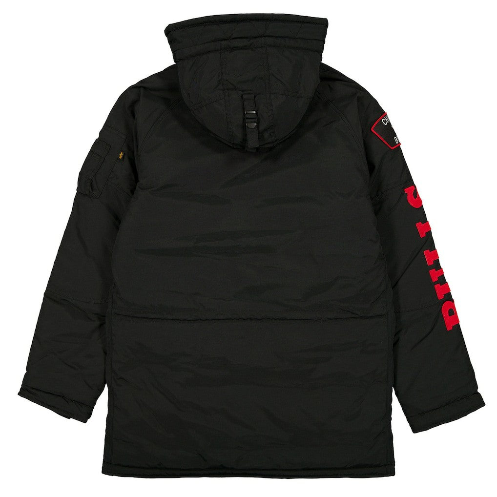 Chicago Bulls x Alpha Industries Altitude Mod Full-Snap Parka Black - New Era