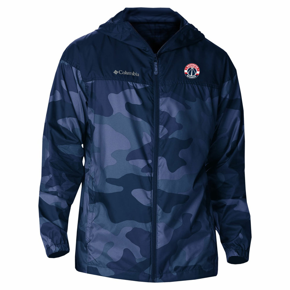 Washington Wizards Camo Flash Challenger Windbreaker Full-Zip Jacket Navy - Columbia