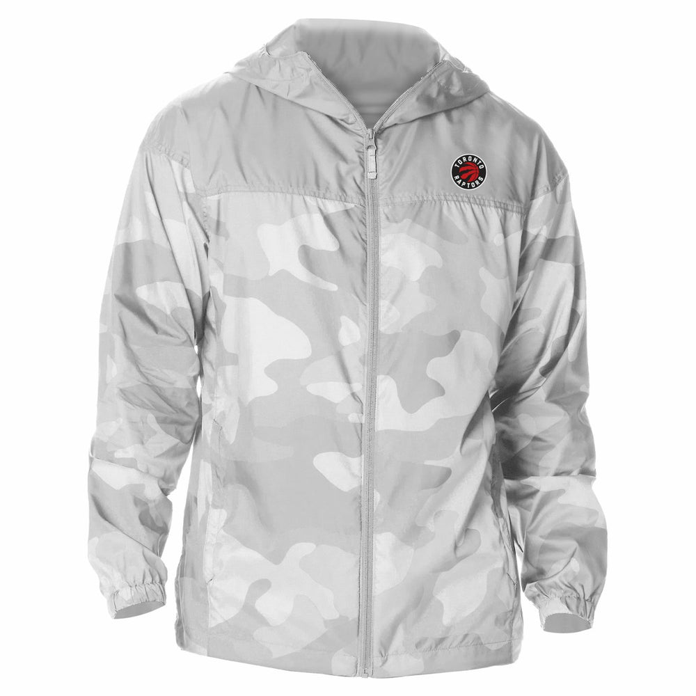 Toronto Raptors Camo Flash Challenger Windbreaker Full-Zip Jacket Gray - Columbia
