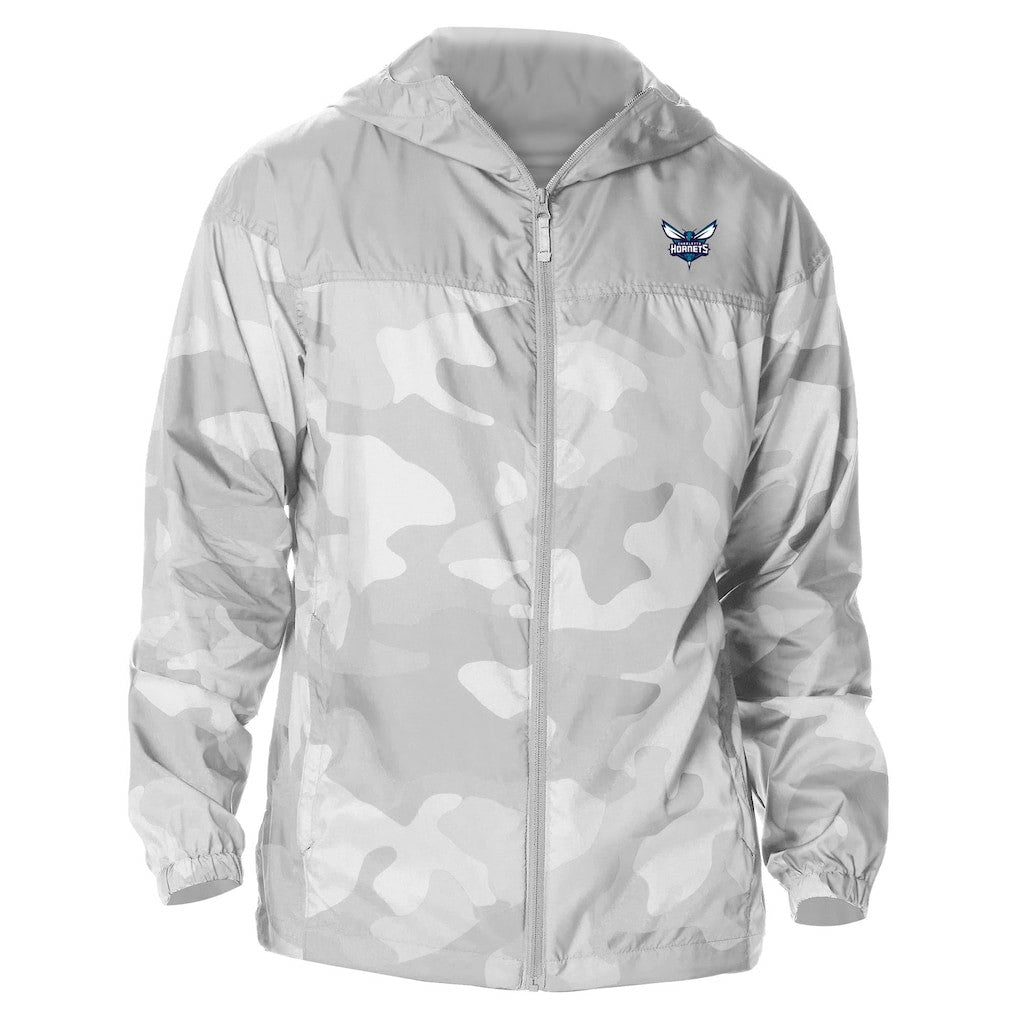 Charlotte Hornets Camo Flash Challenger Windbreaker Full-Zip Jacket Gray - Columbia outlet