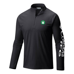 Boston Celtics Terminal Tackle Raglan Omni-Shade Quarter-Zip Jacket Black - Columbia outlet