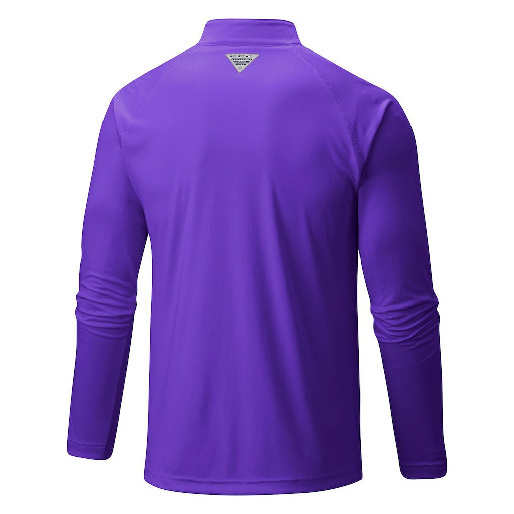 Charlotte Hornets Terminal Tackle Raglan Omni-Shade Quarter-Zip Jacket Purple - Columbia