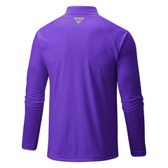 Charlotte Hornets Terminal Tackle Raglan Omni-Shade Quarter-Zip Jacket Purple - Columbia
