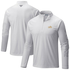Cleveland Cavaliers Terminal Tackle Raglan Omni-Shade Quarter-Zip Jacket White - Columbia
