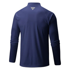 Denver Nuggets Terminal Tackle Raglan Omni-Shade Quarter-Zip Jacket Navy - Columbia outlet