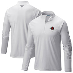 Toronto Raptors Terminal Tackle Raglan Omni-Shade Quarter-Zip Jacket White - Columbia