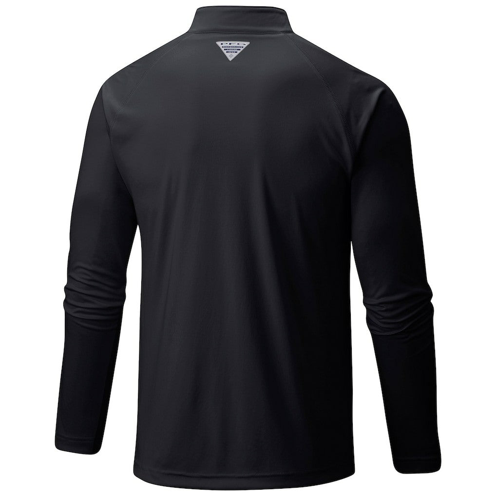 Brooklyn Nets Terminal Tackle Raglan Omni-Shade Quarter-Zip Jacket Black - Columbia