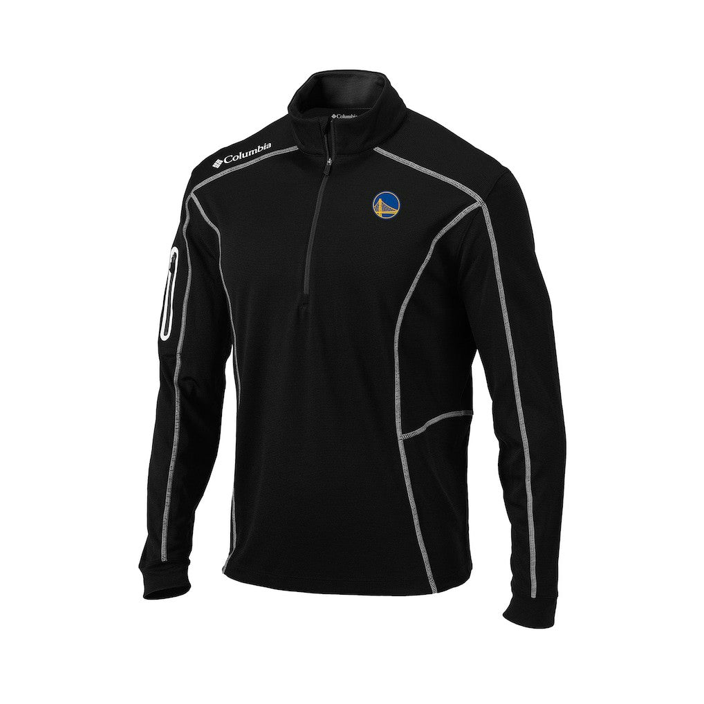 Golden State Warriors Omni-Wick Shotgun Quarter-Zip Pullover Black - Columbia outlet