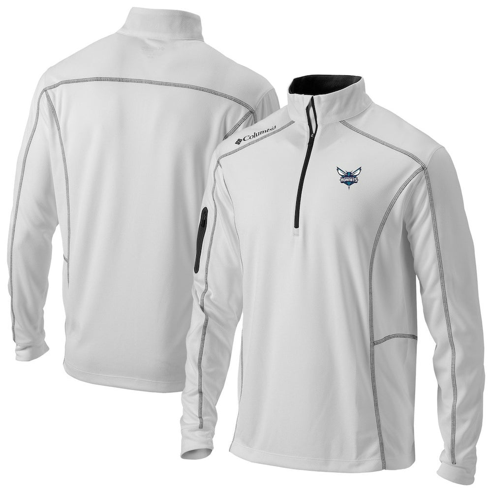 Charlotte Hornets Omni-Wick Shotgun Quarter-Zip Pullover White - Columbia