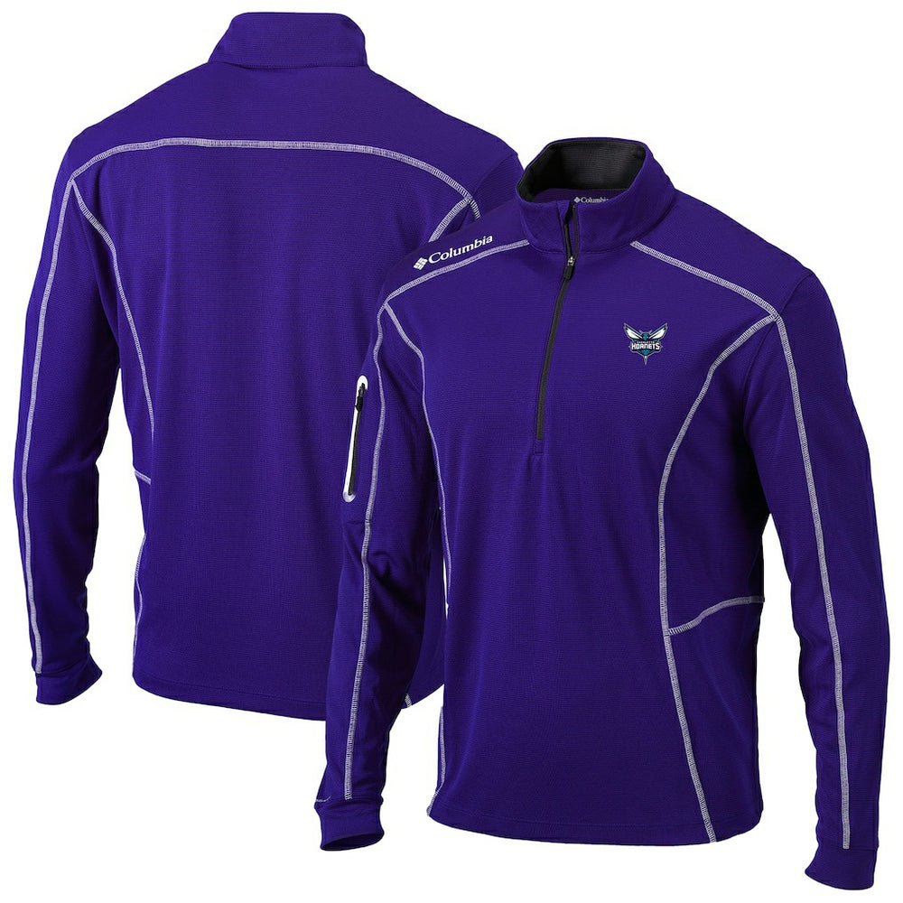 Charlotte Hornets Omni-Wick Shotgun Quarter-Zip Pullover Purple - Columbia