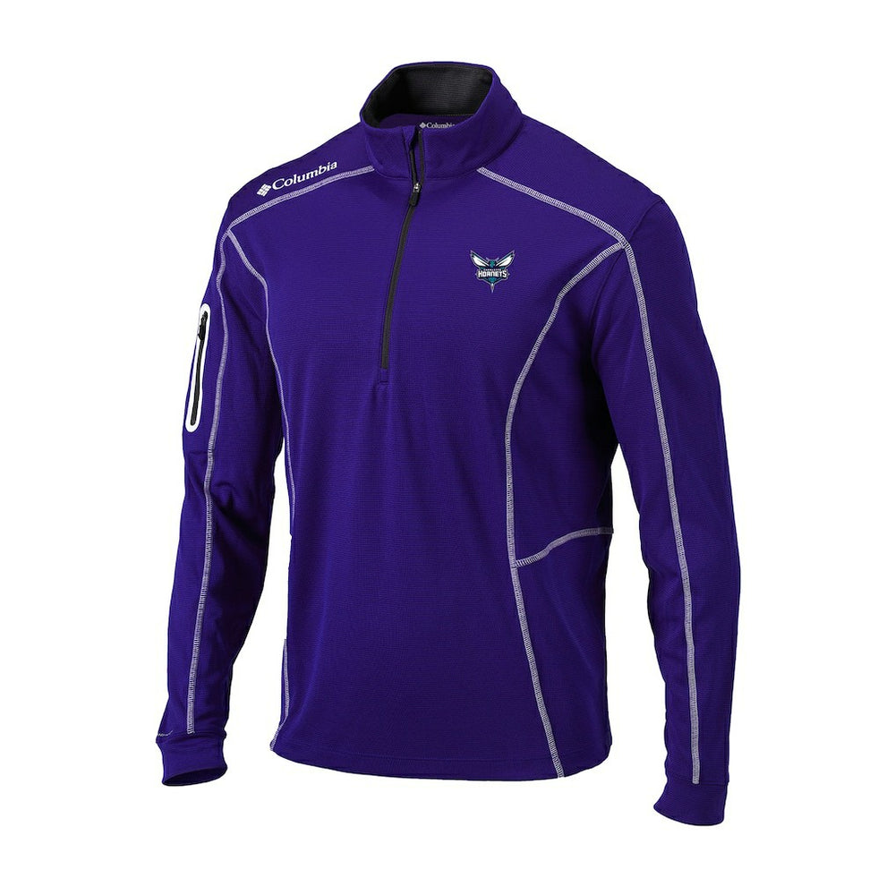 Charlotte Hornets Omni-Wick Shotgun Quarter-Zip Pullover Purple - Columbia