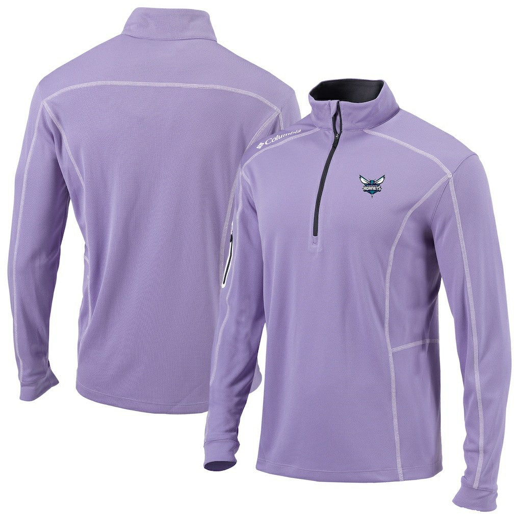 Charlotte Hornets Omni-Wick Shotgun Quarter-Zip Pullover Lavender - Columbia