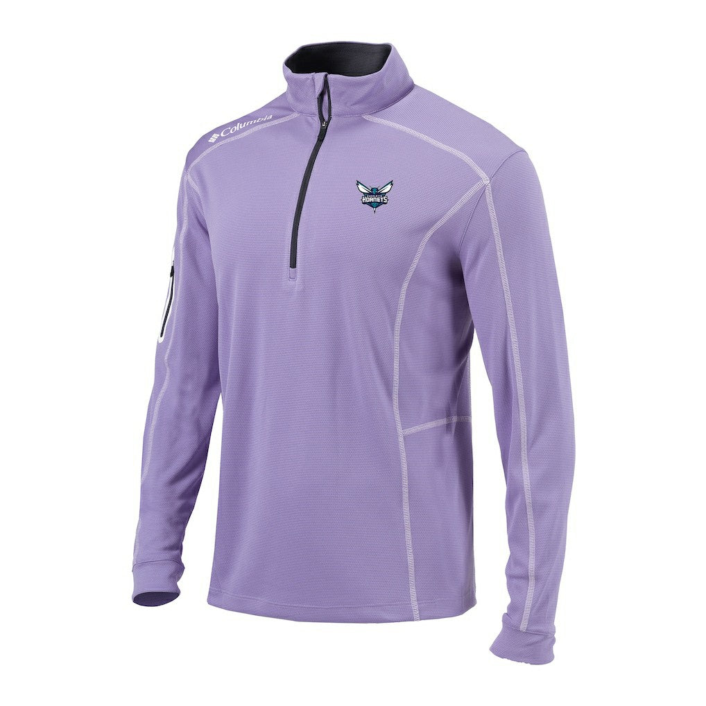 Charlotte Hornets Omni-Wick Shotgun Quarter-Zip Pullover Lavender - Columbia