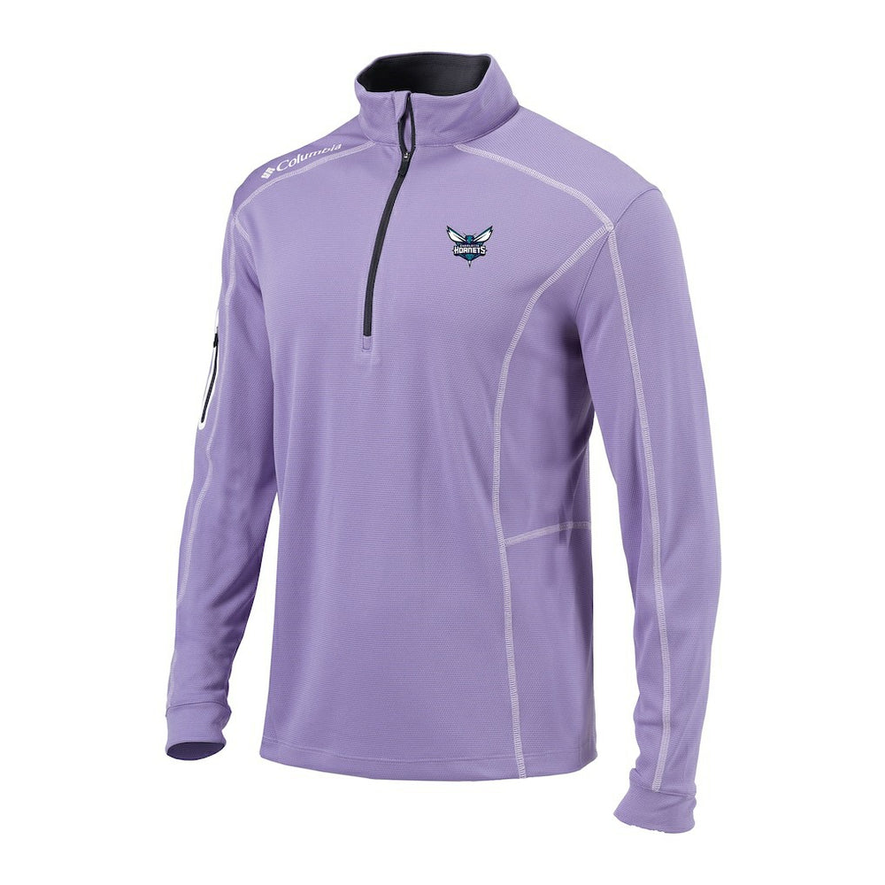 Charlotte Hornets Omni-Wick Shotgun Quarter-Zip Pullover Lavender - Columbia