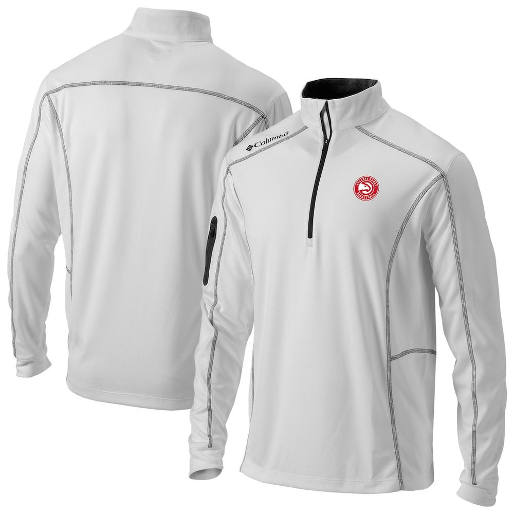 Atlanta Hawks Omni-Wick Shotgun Quarter-Zip Pullover White - Columbia