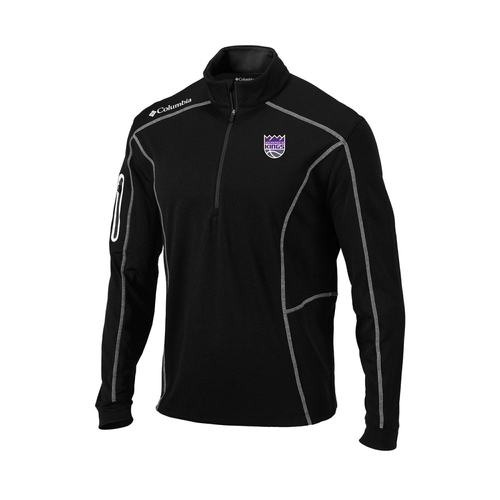 Sacramento Kings Omni-Wick Shotgun Quarter-Zip Pullover Black - Columbia outlet