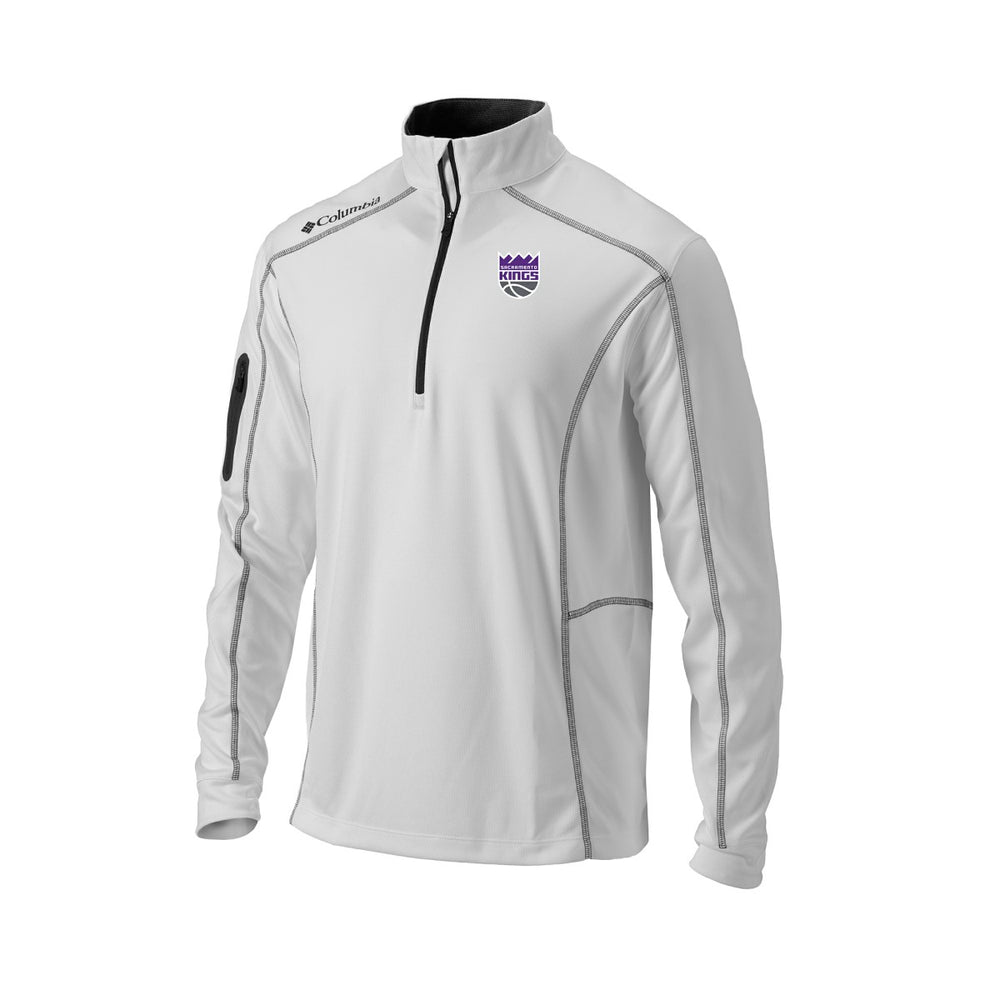 Sacramento Kings Omni-Wick Shotgun Quarter-Zip Pullover White - Columbia