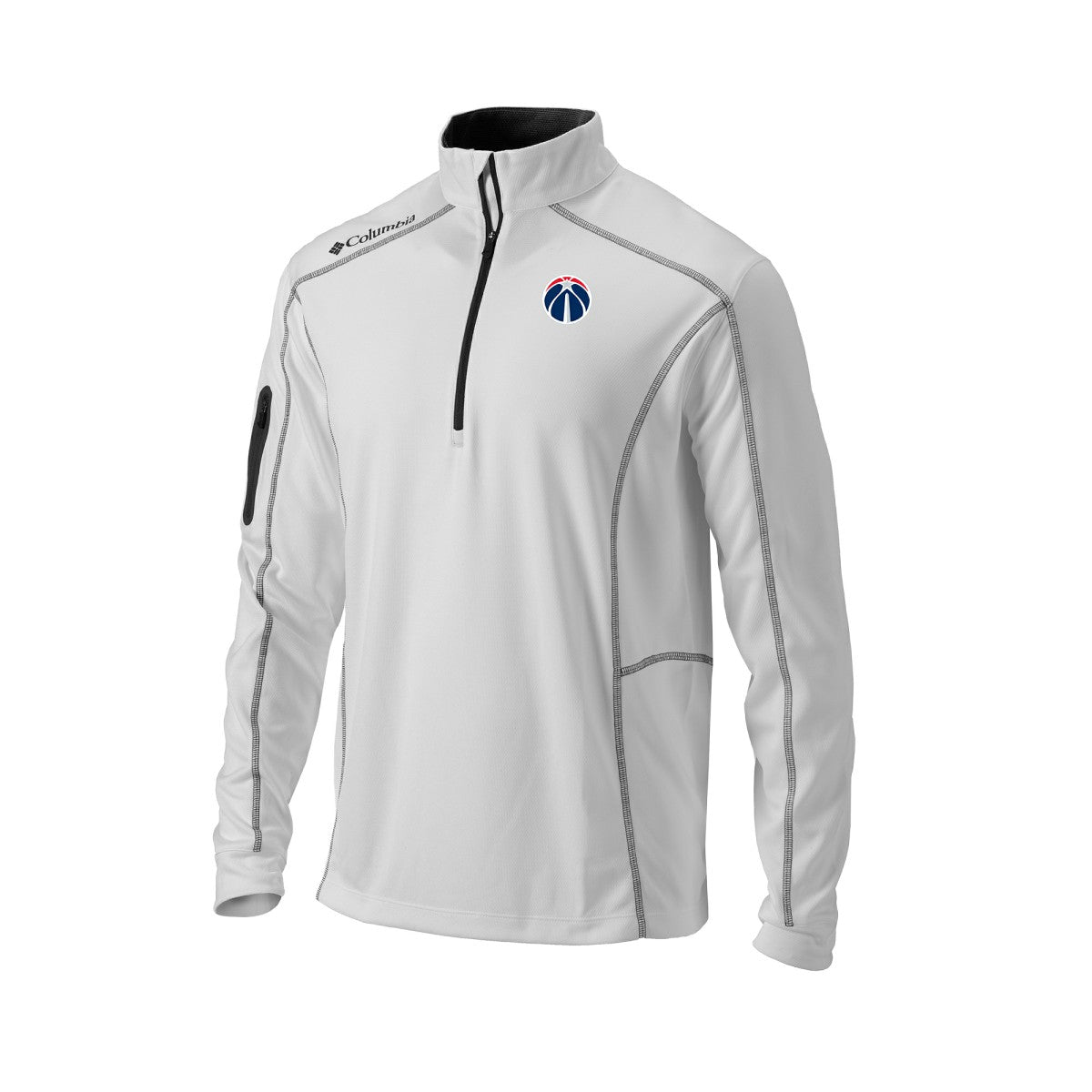 Washington Wizards Omni-Wick Shotgun Quarter-Zip Pullover White - Columbia