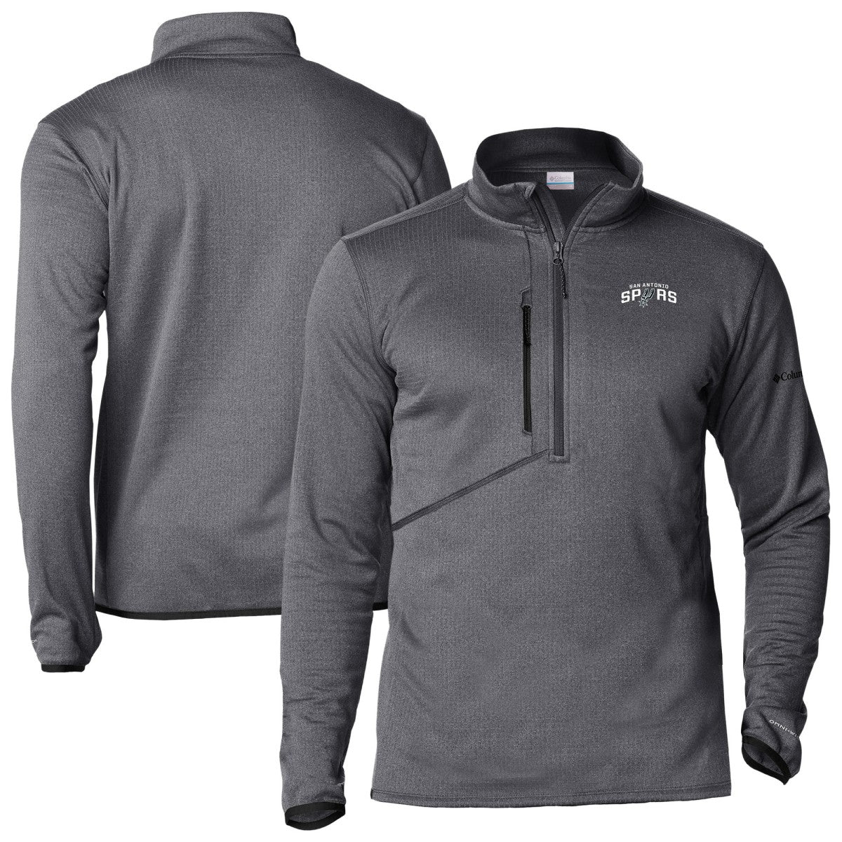 San Antonio Spurs Park View Half-Zip Top Gray - Columbia