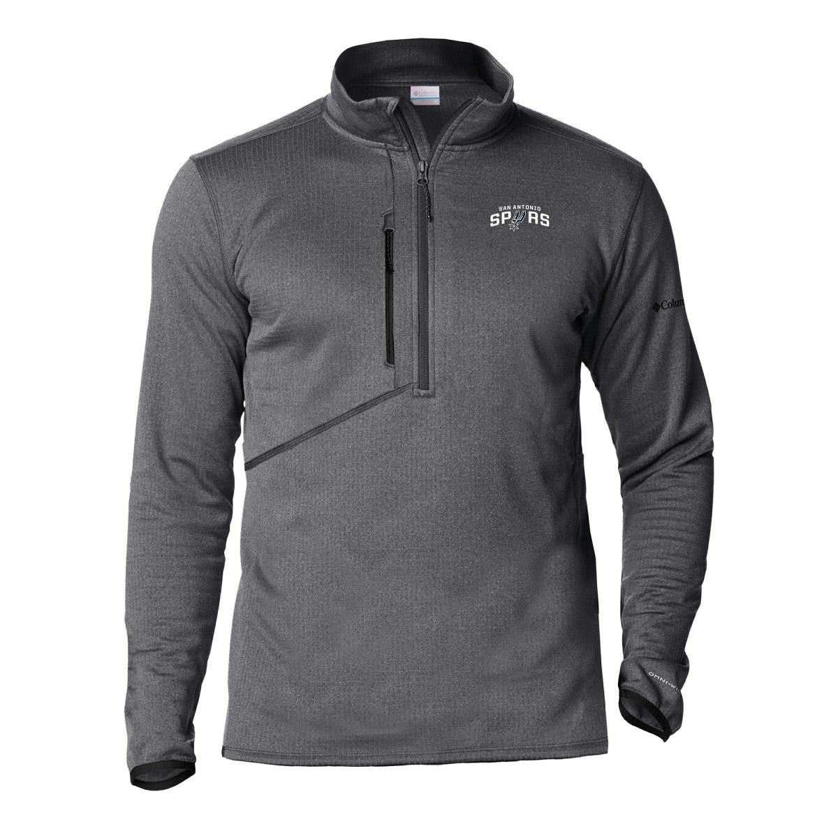 San Antonio Spurs Park View Half-Zip Top Gray - Columbia