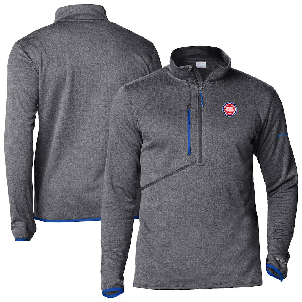 Detroit Pistons Park View Half-Zip Top Gray - Columbia