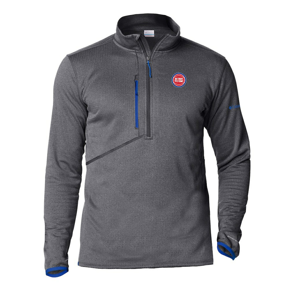 Detroit Pistons Park View Half-Zip Top Gray - Columbia