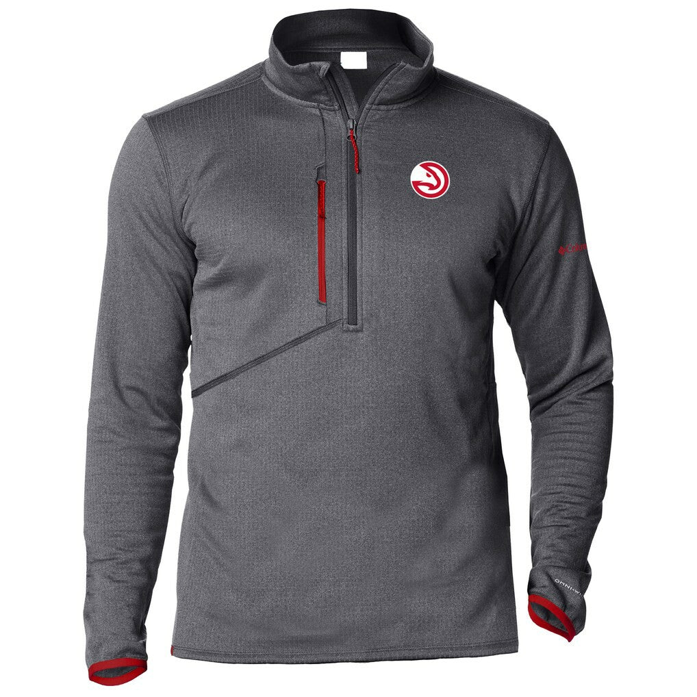 Atlanta Hawks Park View Half-Zip Top Gray - Columbia