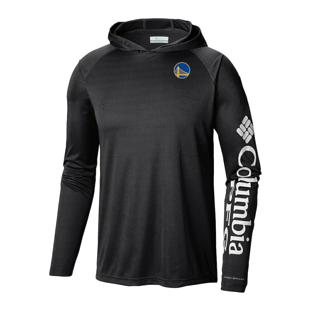 Golden State Warriors Terminal Tackle Long Sleeve Hoodie T-Shirt Black - Columbia