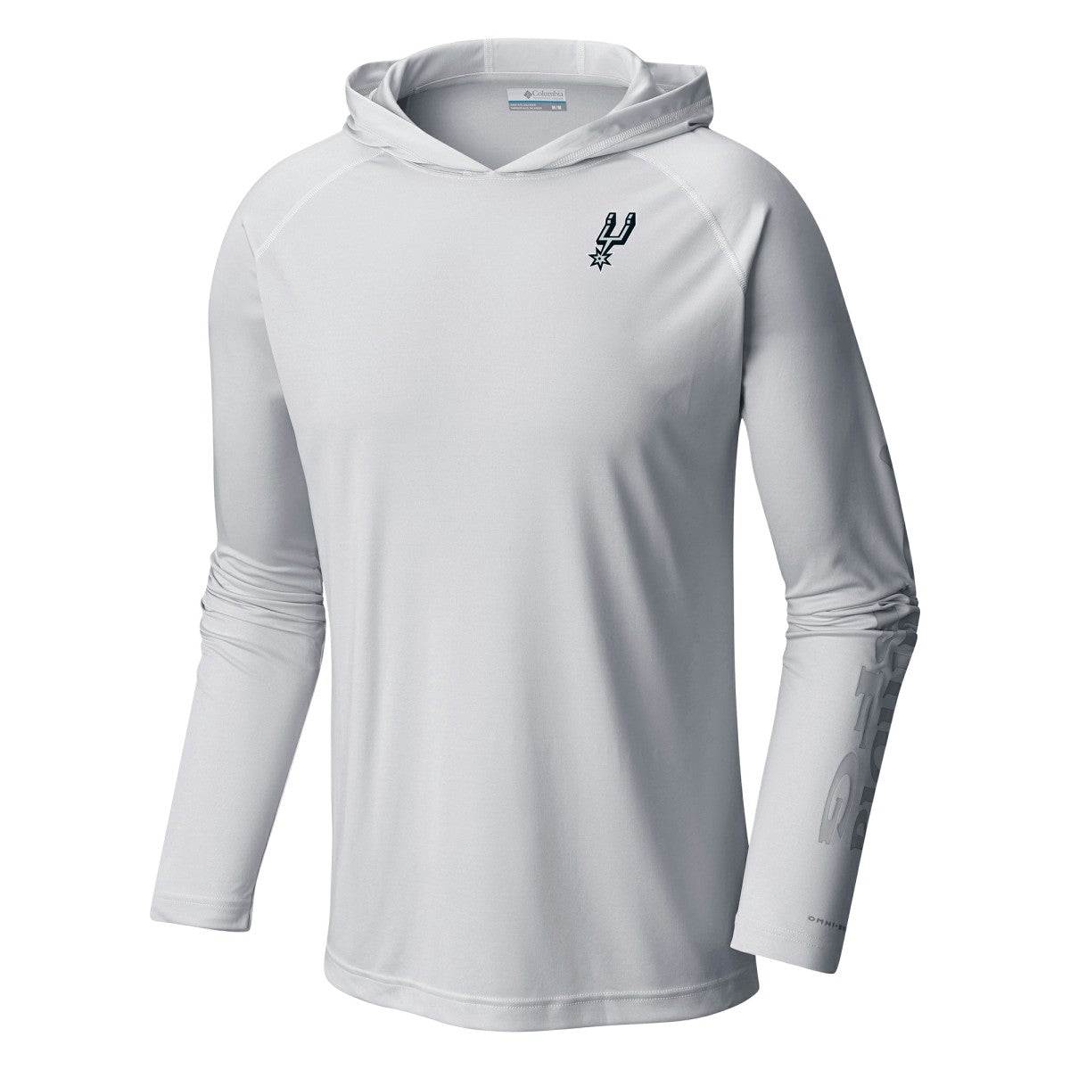 San Antonio Spurs Terminal Tackle Long Sleeve Hoodie T-Shirt White - Columbia