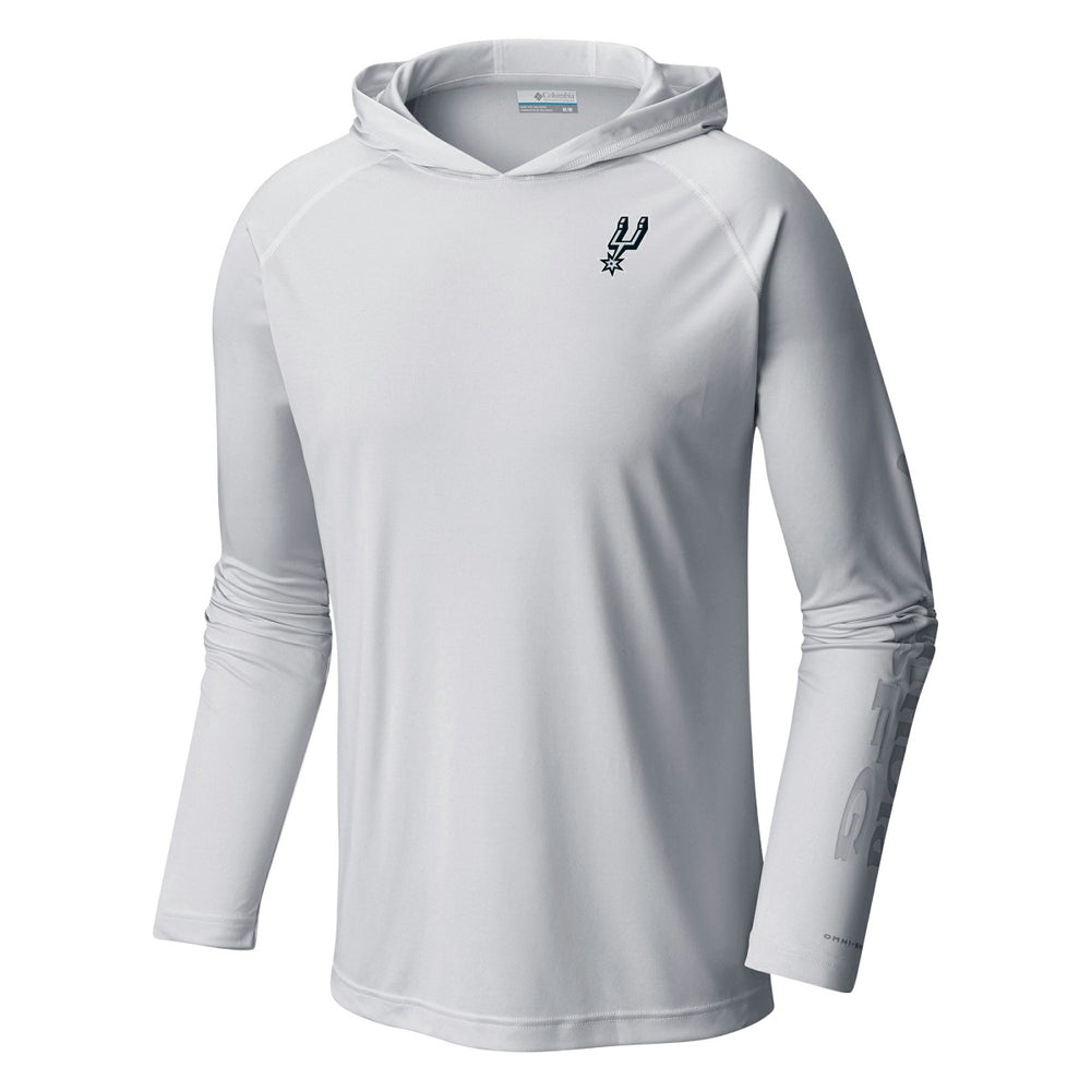 San Antonio Spurs Terminal Tackle Long Sleeve Hoodie T-Shirt White - Columbia
