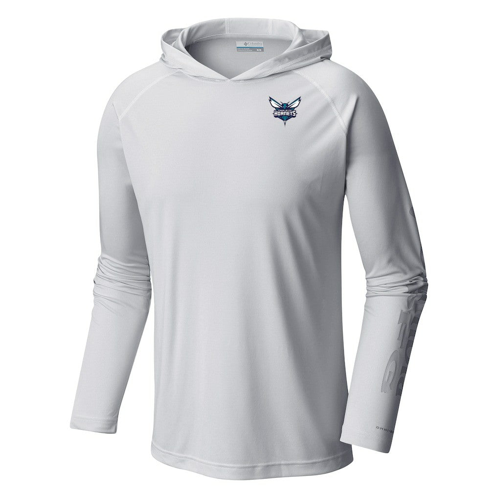 Charlotte Hornets Terminal Tackle Long Sleeve Hoodie T-Shirt White - Columbia