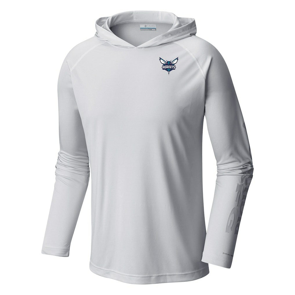 Charlotte Hornets Terminal Tackle Long Sleeve Hoodie T-Shirt White - Columbia