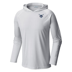Charlotte Hornets Terminal Tackle Long Sleeve Hoodie T-Shirt White - Columbia