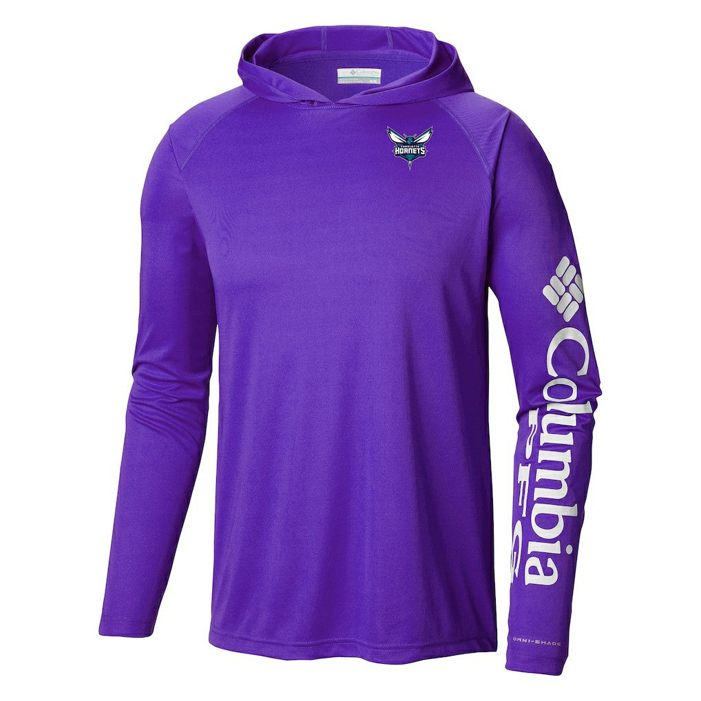 Charlotte Hornets Terminal Tackle Long Sleeve Hoodie T-Shirt Purple - Columbia