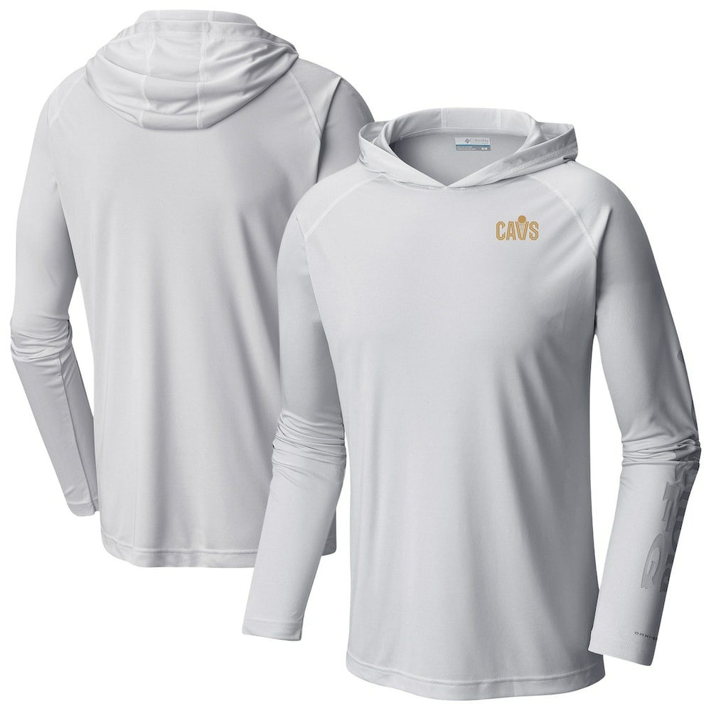 Cleveland Cavaliers Terminal Tackle Long Sleeve Hoodie T-Shirt White - Columbia