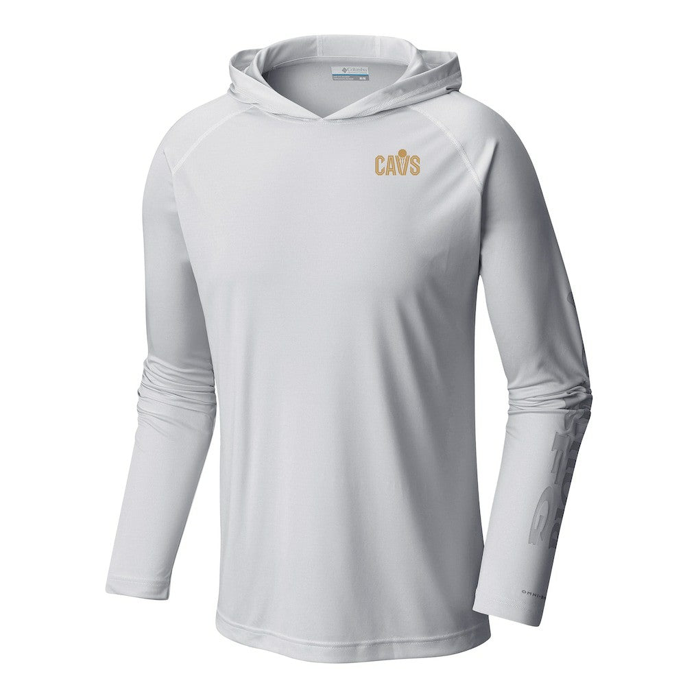 Cleveland Cavaliers Terminal Tackle Long Sleeve Hoodie T-Shirt White - Columbia