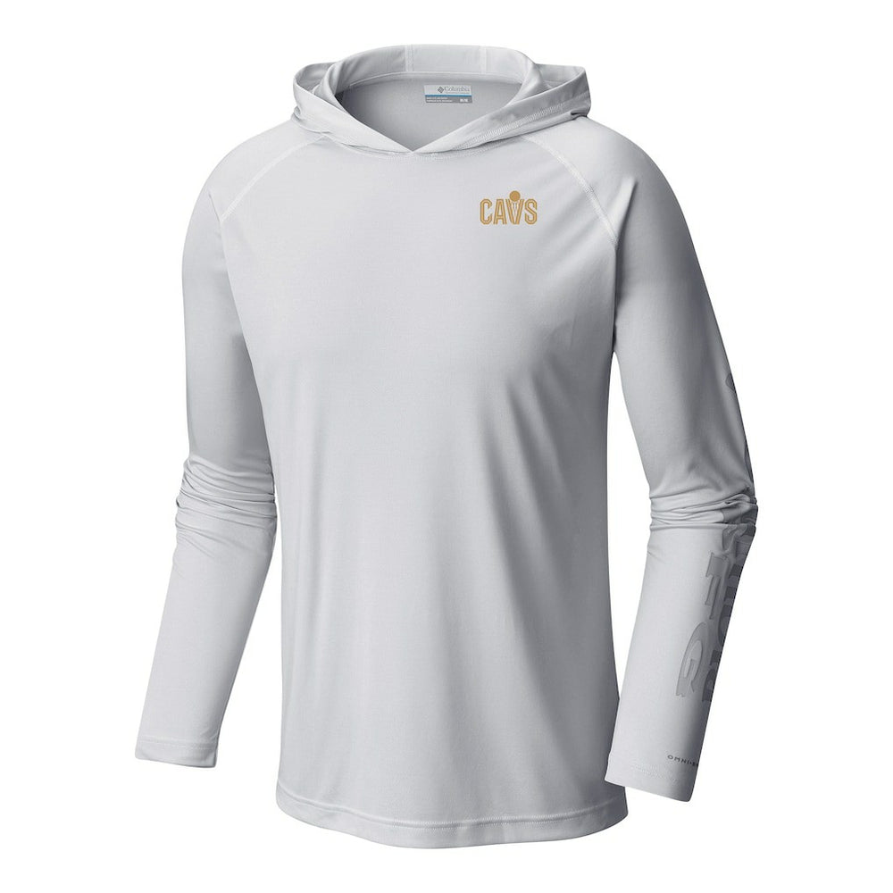 Cleveland Cavaliers Terminal Tackle Long Sleeve Hoodie T-Shirt White - Columbia