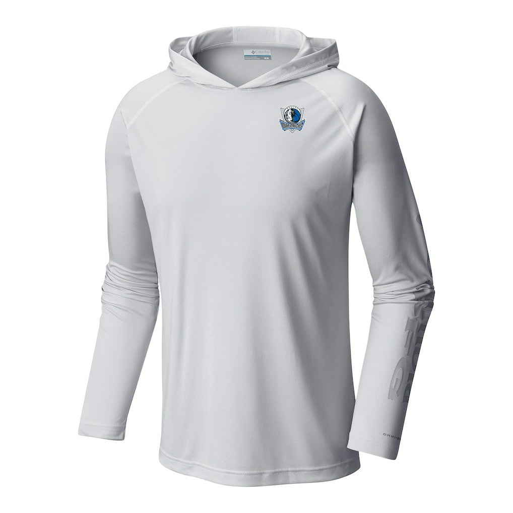 Dallas Mavericks Terminal Tackle Long Sleeve Hoodie T-Shirt White - Columbia