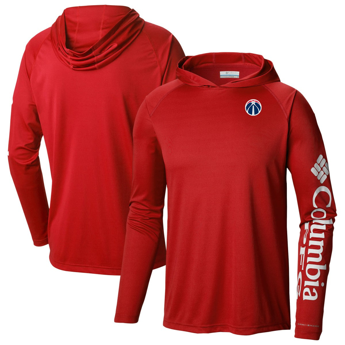 Washington Wizards Terminal Tackle Long Sleeve Hoodie T-Shirt Red - Columbia