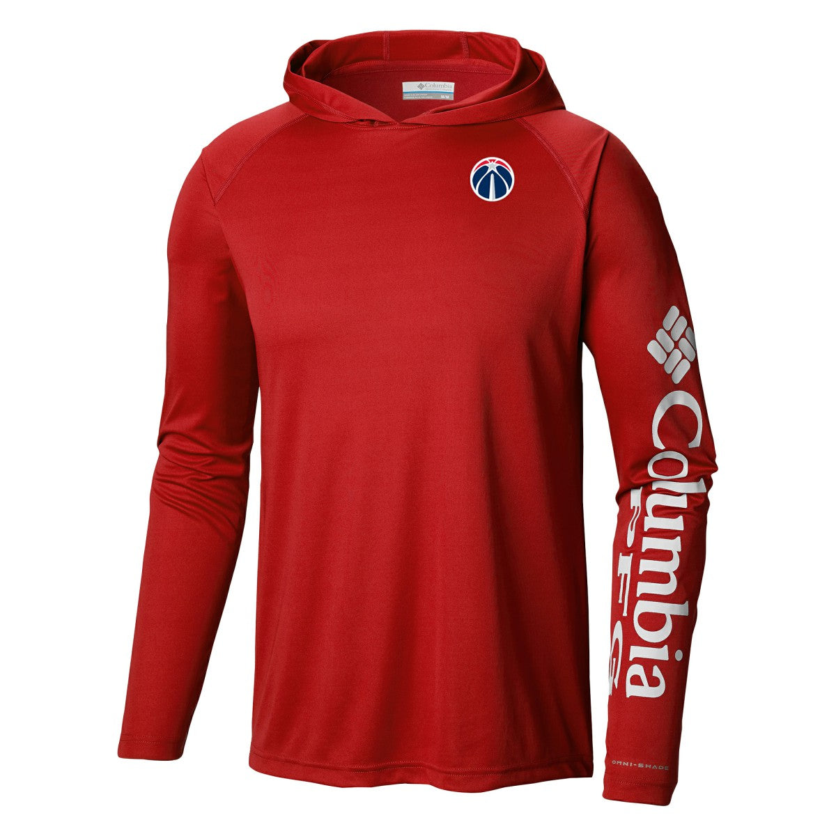 Washington Wizards Terminal Tackle Long Sleeve Hoodie T-Shirt Red - Columbia